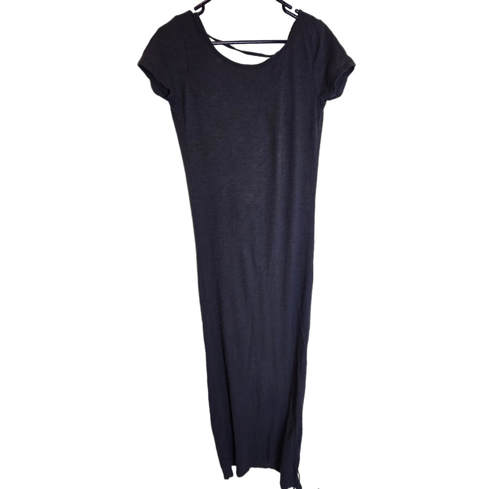 Ba&sh dark blue small maxi length tshirt dress size 1